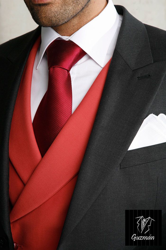 chaleco-ceremonia-fresa Chaleco cruzado fresa